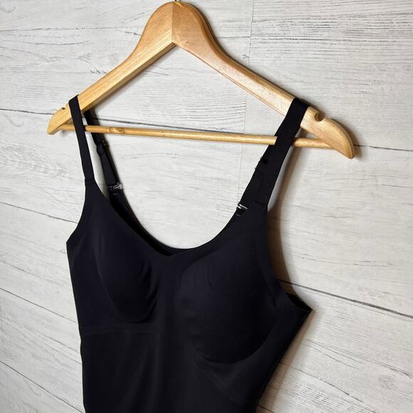 Honey Love Tank Top Womens Size L Black Liftwear Padded Shapewear Tummy Slimming - Picture 9 of 15